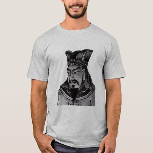 T-shirt Sun Tzu et citation - gris (Devant)