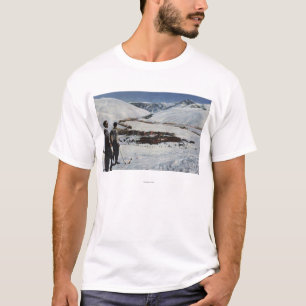 T-shirt Sun Valley, identification - scène d'hiver de Sun