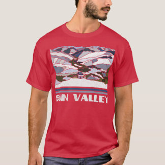 T-shirt Sun Valley Ski Resort Alpine Skiski Mountains Wint