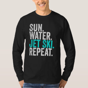 T-shirt Sun Water Jet ski Répéter Jet Vintage Ski 1
