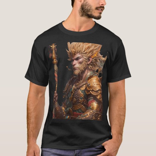 T-shirt Sun Wukong dans l'armure de bataille (Devant)