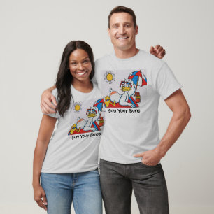 T-shirt Sun Your Buns Vacation Humour