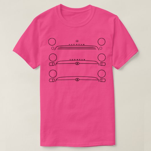 T-shirt Sunbeam Alpine IV classique évolution britannique  (Design devant)