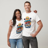 T-shirt Sunburned Salty and Happy – Retro Beach Vibes (Unisexe)
