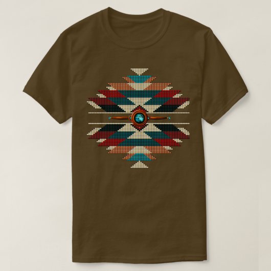 T-shirt Sunburst amérindienne du sud-ouest 2  (Design devant)