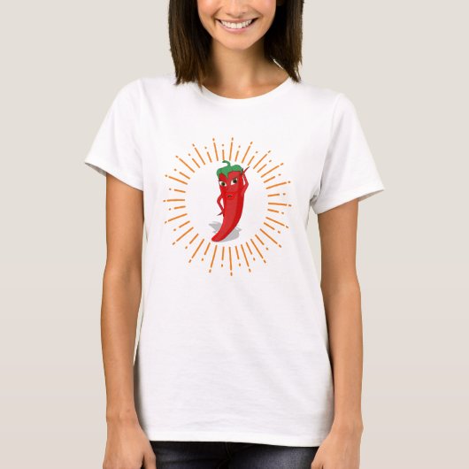 T-shirt Sunburst Red Hot Pepper Diva (Devant)