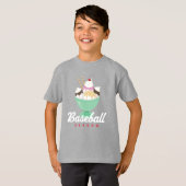 T-shirt Sundae de crème glacée de la saison de bas (Devant entier)