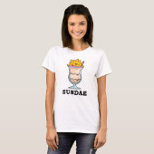 T-shirt Sundae Funny Sunday Glace Cream Pun (Devant entier)