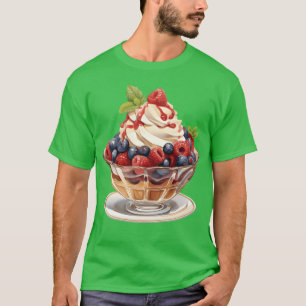 T-shirt Sundae Parfait aux framboises et myrtilles fruitée