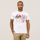T-shirt SUNDAE (SUNDAY) FUNDAY Ice Cream Hot Fudge Foodie (Devant entier)