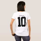 T-shirt Sunday Football Jersey Tee - Custom Name & Number (Dos entier)