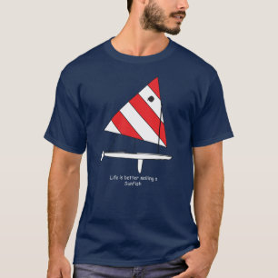 T-shirt Sunfish Sailboat Life mieux naviguer un Sunfish