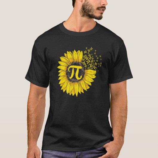 T-shirt Sunflower 3 14 Pi Number Symbol 100th day of Schoo (Devant)