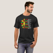 T-shirt Sunflower African Roots Melanin Black History Blac (Devant entier)