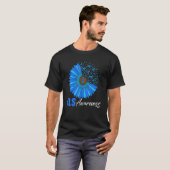 T-shirt Sunflower Als Sensibilisation Ribbon Supporter Gue (Devant entier)