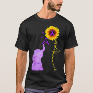 T-shirt Sunflower Alzheimer Awareness Je Me Souviendrai De