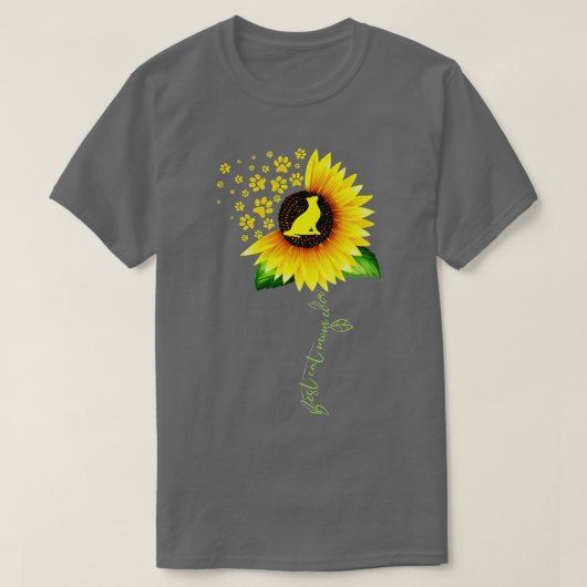 T-shirt Sunflower Amoureux des chats Funny Meilleur Chat M (Design devant)