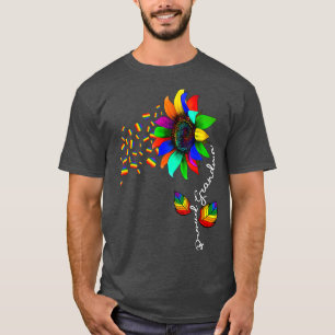 T-shirt Sunflower Arc en ciel Fière grand-mère allié LGBT