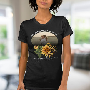 T-shirt Sunflower Butfly Memorial Watercolor Family