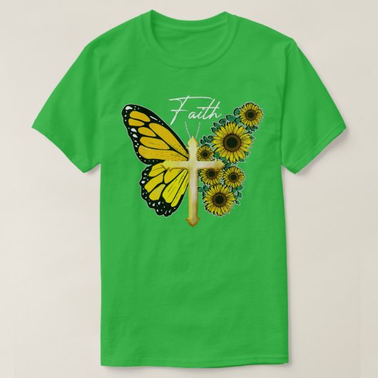 T-shirt Sunflower Butterfly (Design devant)