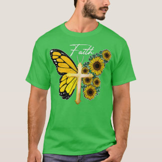 T-shirt Sunflower Butterfly