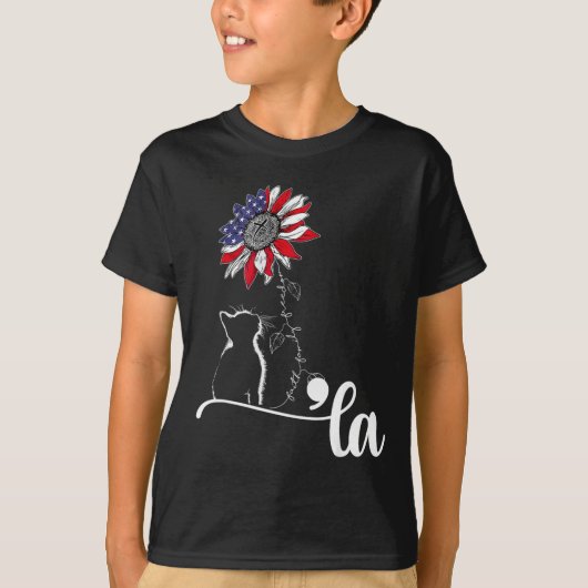 T-shirt Sunflower Cat Comma La Kamala Harris Pour Présiden (Devant)