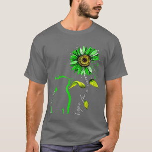 T-shirt Sunflower Cat Green Mental Health Awareness 6437
