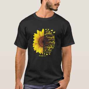 T-shirt Sunflower Christian Cadeaux femmes Proverbes 31 Bi