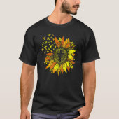T-shirt Sunflower Christian Decor Empreinte de léopard Cro (Devant)