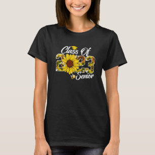 T-shirt Sunflower Class of 2023 School Graduation Senior 2