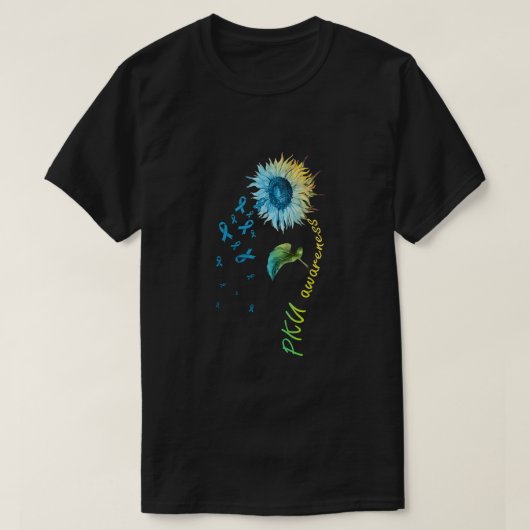 T-shirt Sunflower de sensibilisation à la PKU (Design devant)