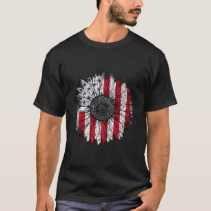 T-shirt Sunflower États-Unis d'Amérique Civil Paix Fla
