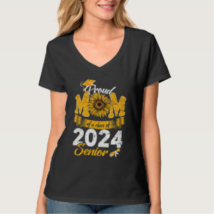 T-shirt Sunflower Graduation Fier Maman D'Une Classe De 20