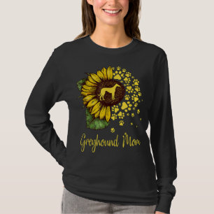 T-shirt Sunflower Greyhound Maman Amoureux des chiens