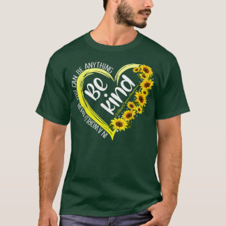 T-shirt Sunflower Heart Be Genre Gold Children Cancer Awar