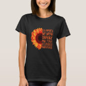 T-shirt sunflower in march wear orange multiple sclerosis  (Devant)