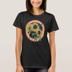 T-shirt Sunflower Inspiration Vintage tournesol femmes