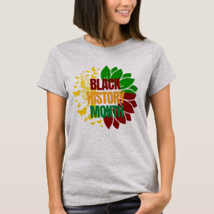 T-shirt Sunflower junetdix african noir liberté 1865