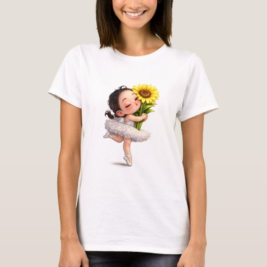 T-shirt Sunflower Kiss Ballet (Devant)