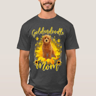 T-shirt Sunflower Meilleur Chien Maman Jamais Drôle Golden