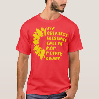 T-shirt Sunflower Mes plus grandes bénédictions appelez-mo