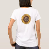 T-shirt Sunflower Motivational Quote Rustic Hand‑Drawn   (Dos)