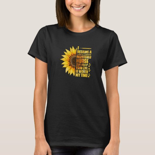 T-shirt Sunflower Np Infirmière Médicale Devient Un Pract (Devant)