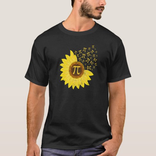 T-shirt Sunflower Pi Jour 3 14 Mars 14 Math Enseignant Vin (Devant)