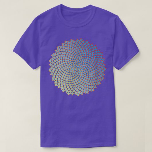 T-shirt Sunflower Seeds Fibonacci Spiral Funny Math Nerd G (Design devant)