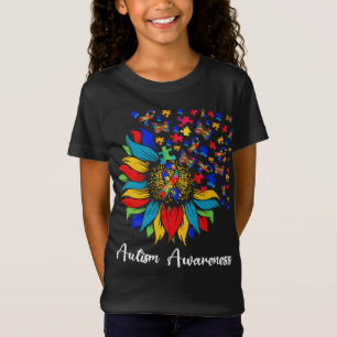T-Shirt Sunflower Sensibilisation sur l'autisme Day Lozzle