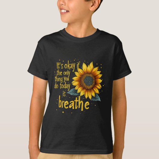T-shirt Sunflower Suicide Awareness  (Devant)