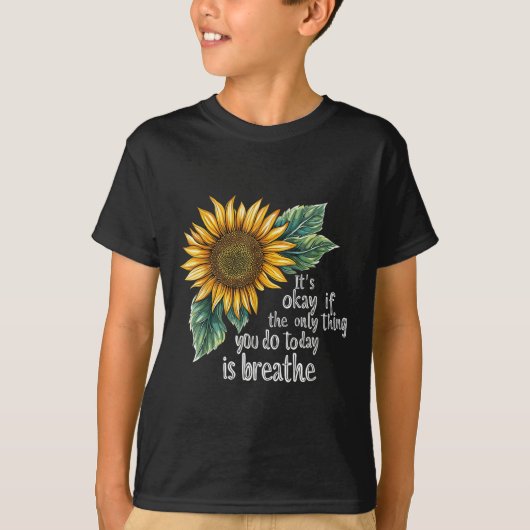 T-shirt Sunflower Suicide Awareness  (Devant)