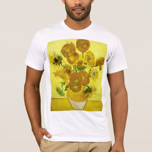 T-shirt Sunflowers Vincent van Gogh (Devant)