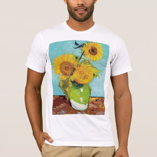 T-shirt Sunflowers Vincent van Gogh (Devant)